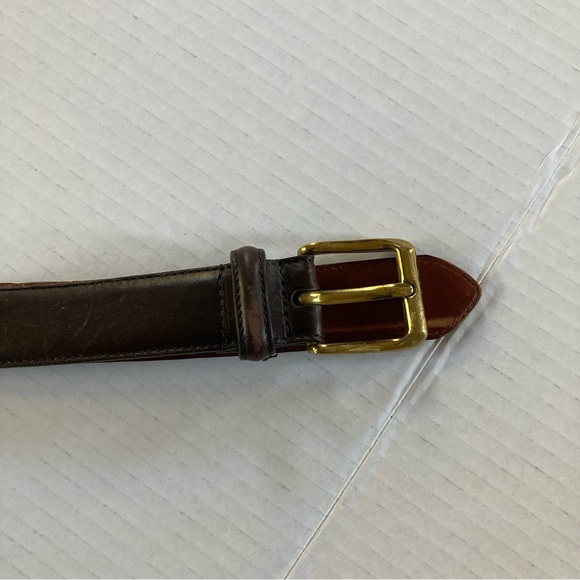 Coach Cowhide / Leather Solid Brass Belt Size 42 - Picture 4 of 13